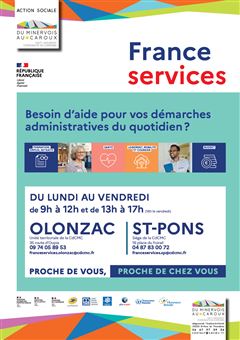 Les coordonnées de vos 2 France Services