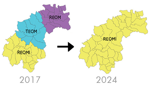 le passage à la REOMI en 2 cartes