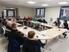 Commission mobilité de la CdCMC, sous la présidence de Béatrice Falcou