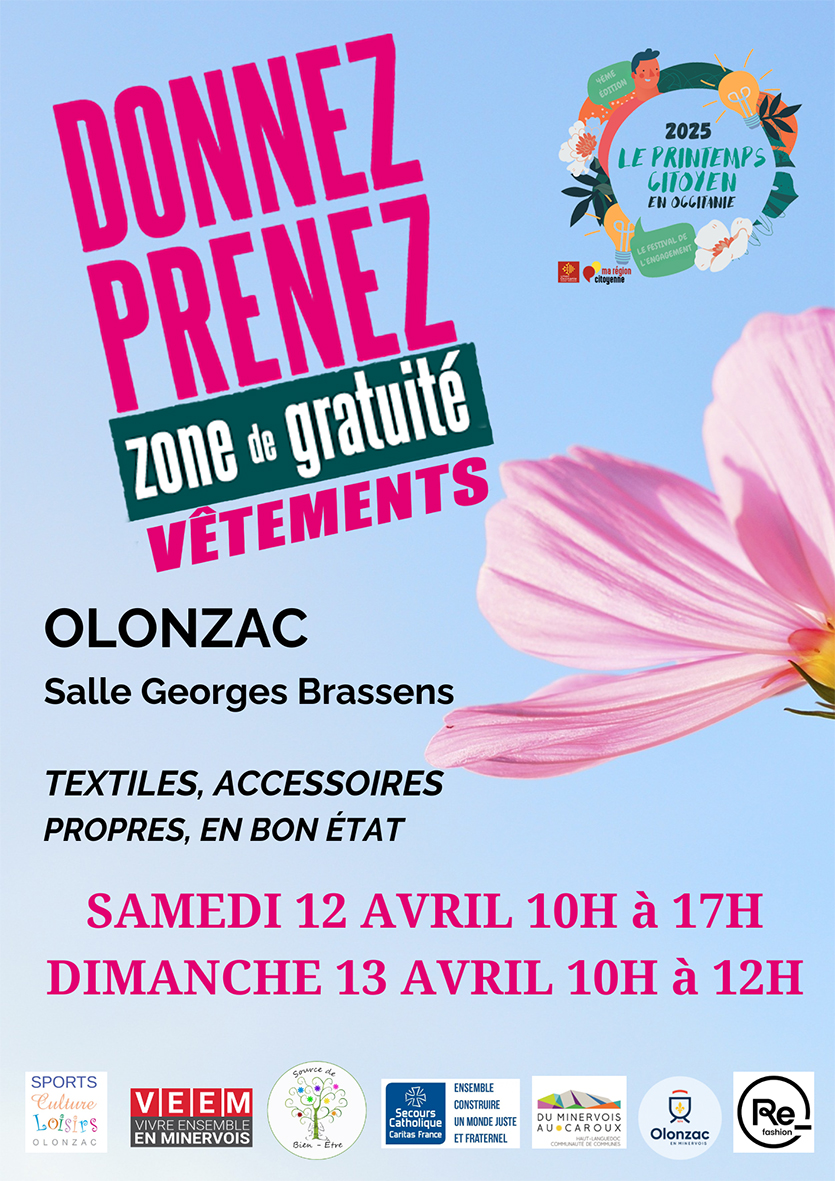 Affiche Zone de Gratuité printemps 2025