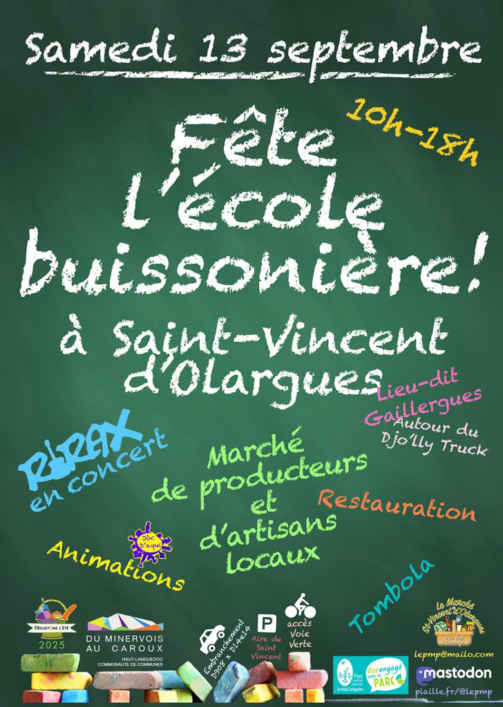 Affiche Ecole buissonniere ST-Vincent 2025