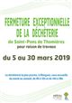 Rendez-vous sur la déchèterie d'Olargues du 5 au 30 mars 2019