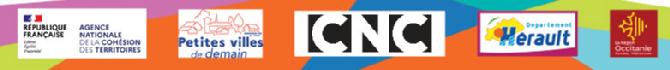 Agence nationale de la cohésion des territoire, Petites villes de demain, CNC, Département de l'Hérault, Région Occitanie